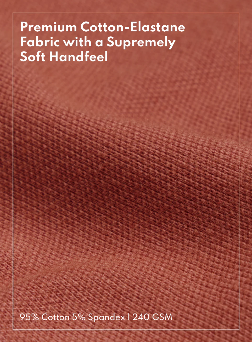 Men's Rust Soft Form Classic Polo T-shirt - Image 8