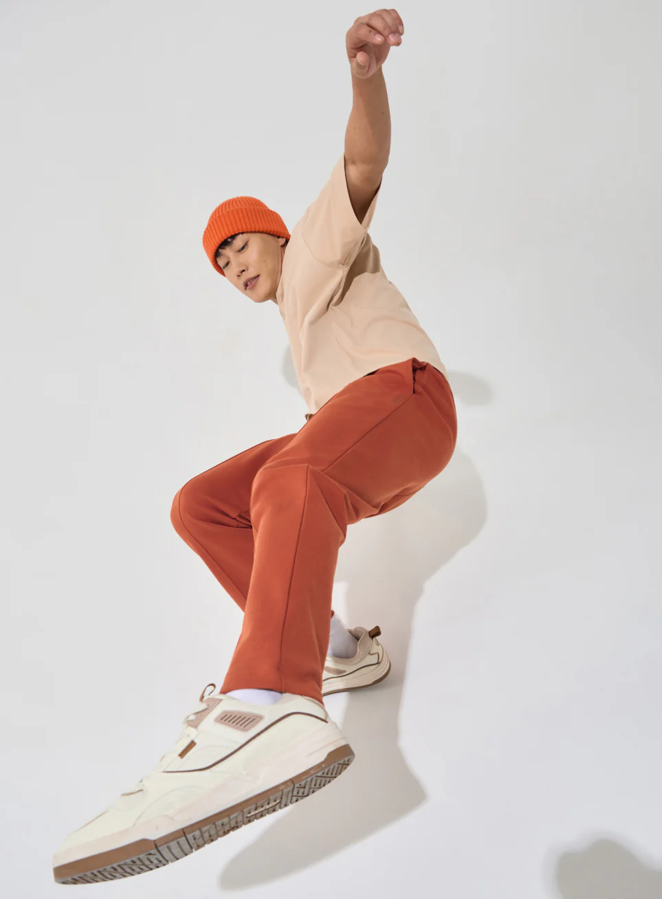Men's Rust Ultra Luxe Tailored Trackpants - Image 3