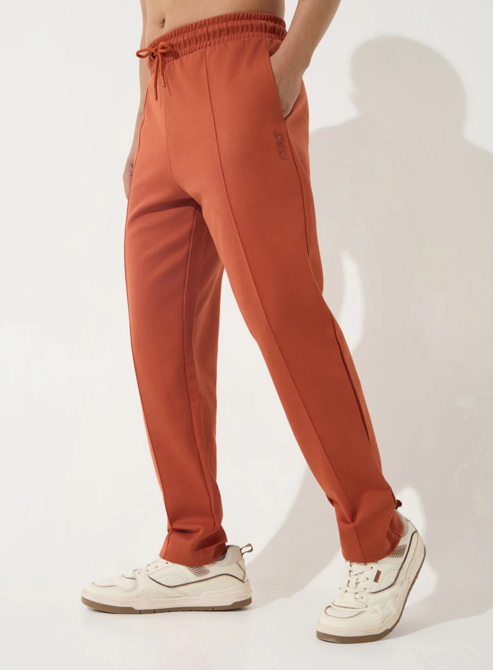 Men's Rust Ultra Luxe Tailored Trackpants - Image 5