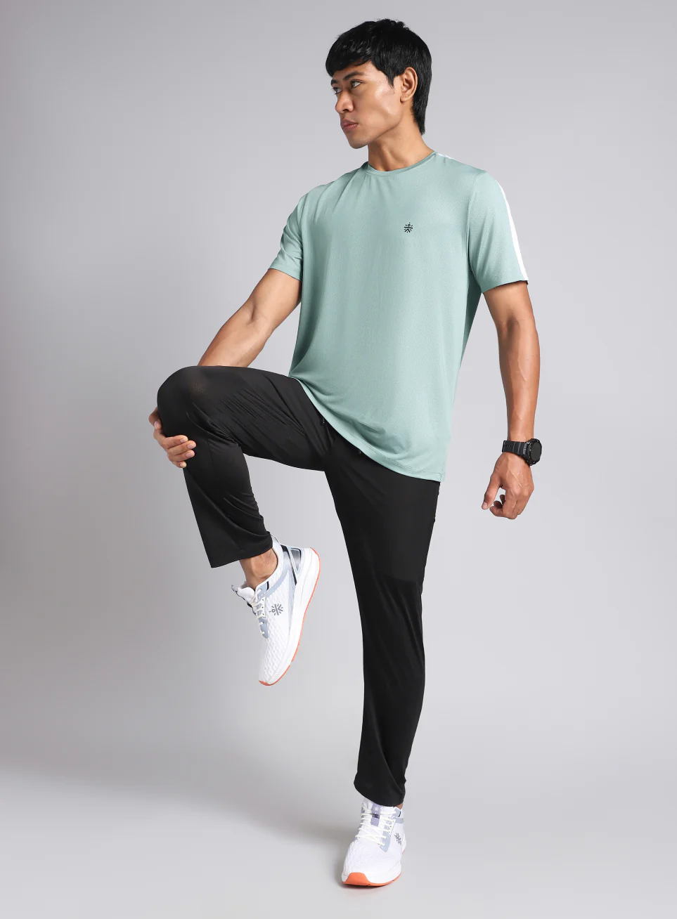 Men's Sea Green Pop Active T-shirt - Image 2