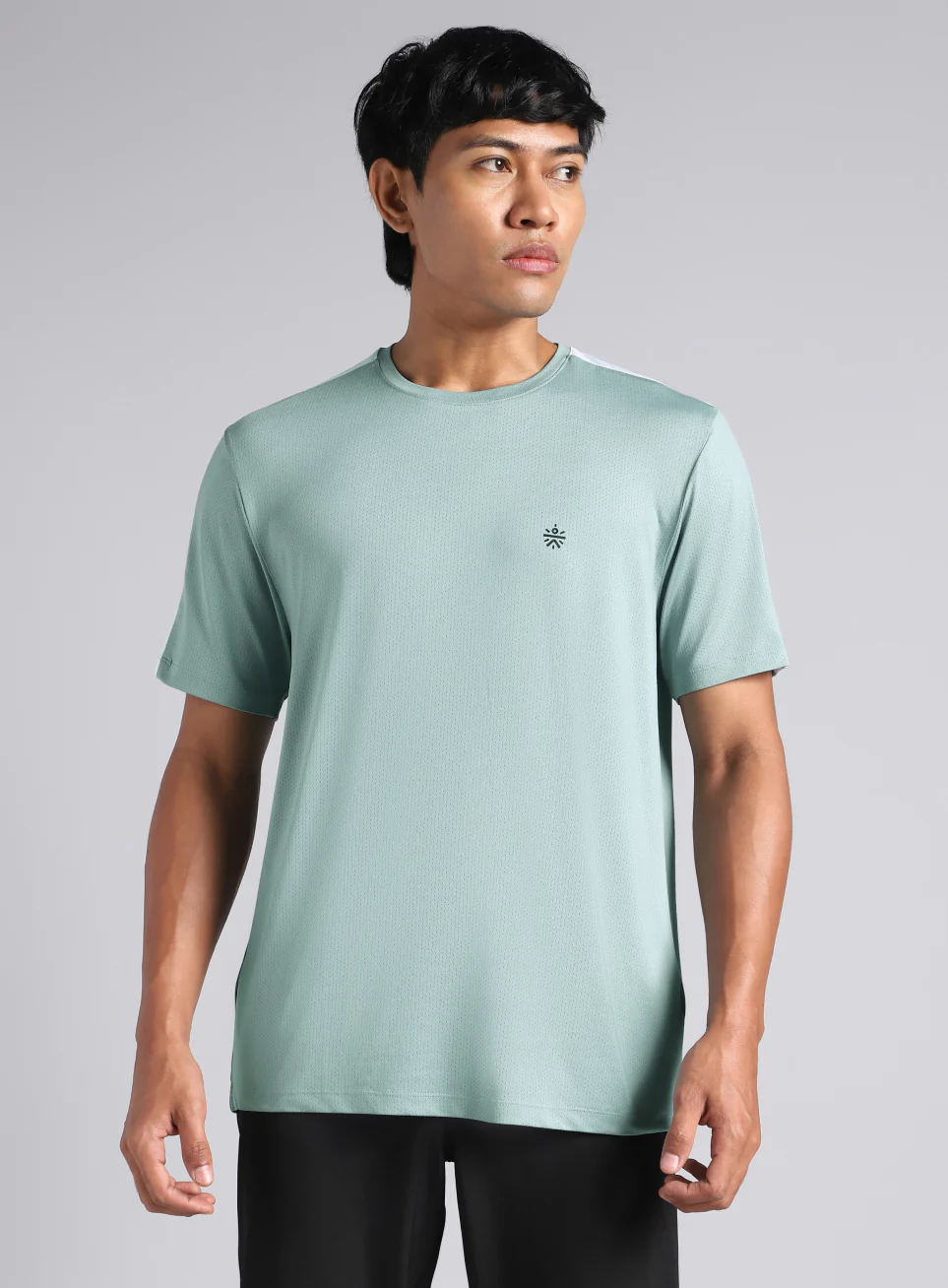 Men's Sea Green Pop Active T-shirt - Image 4