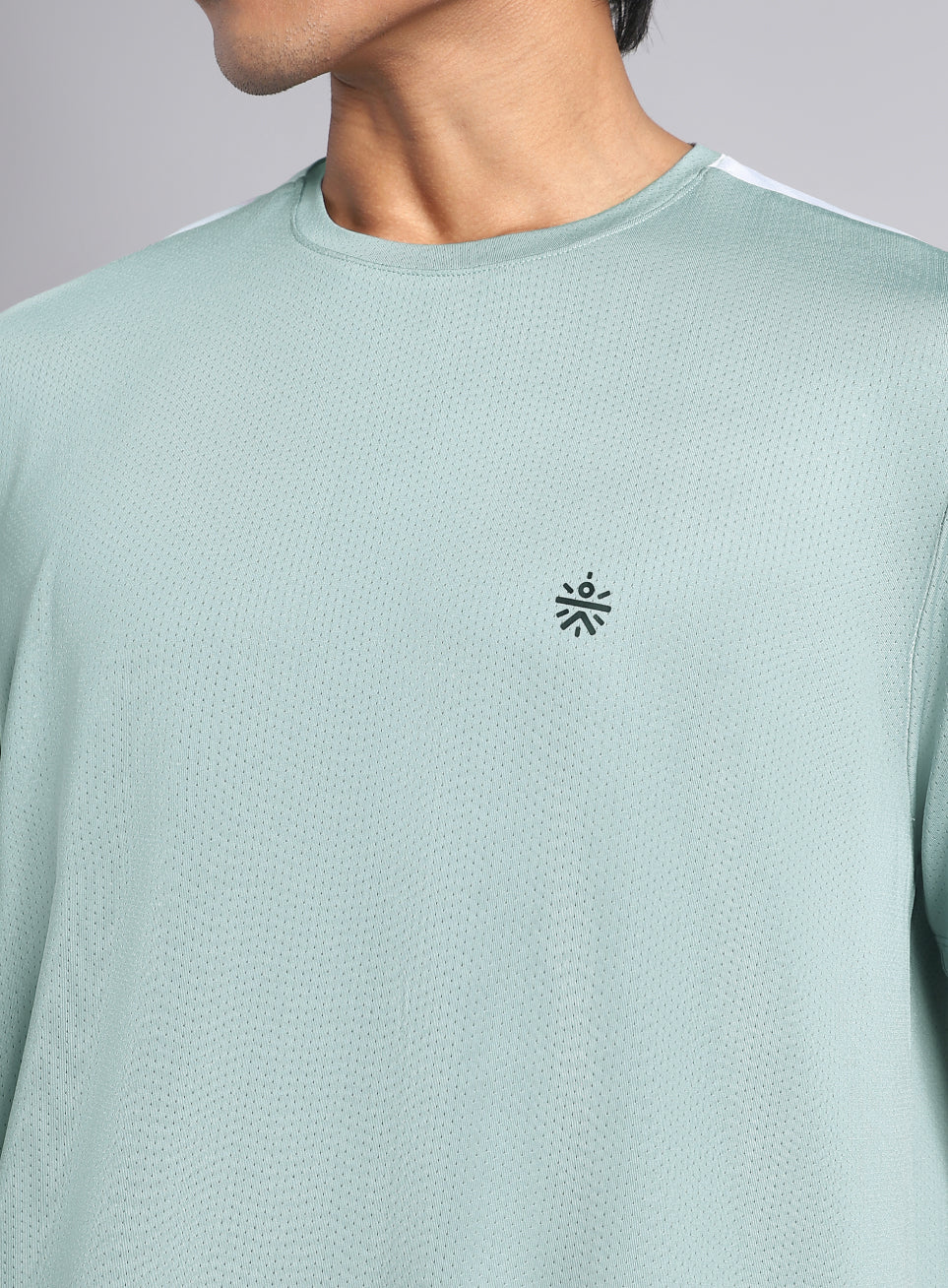 Men's Sea Green Pop Active T-shirt - Image 7
