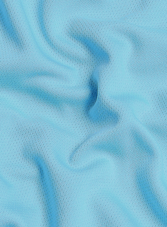 Men's Sky Blue Performance Essential Polo T-shirt - Image 8