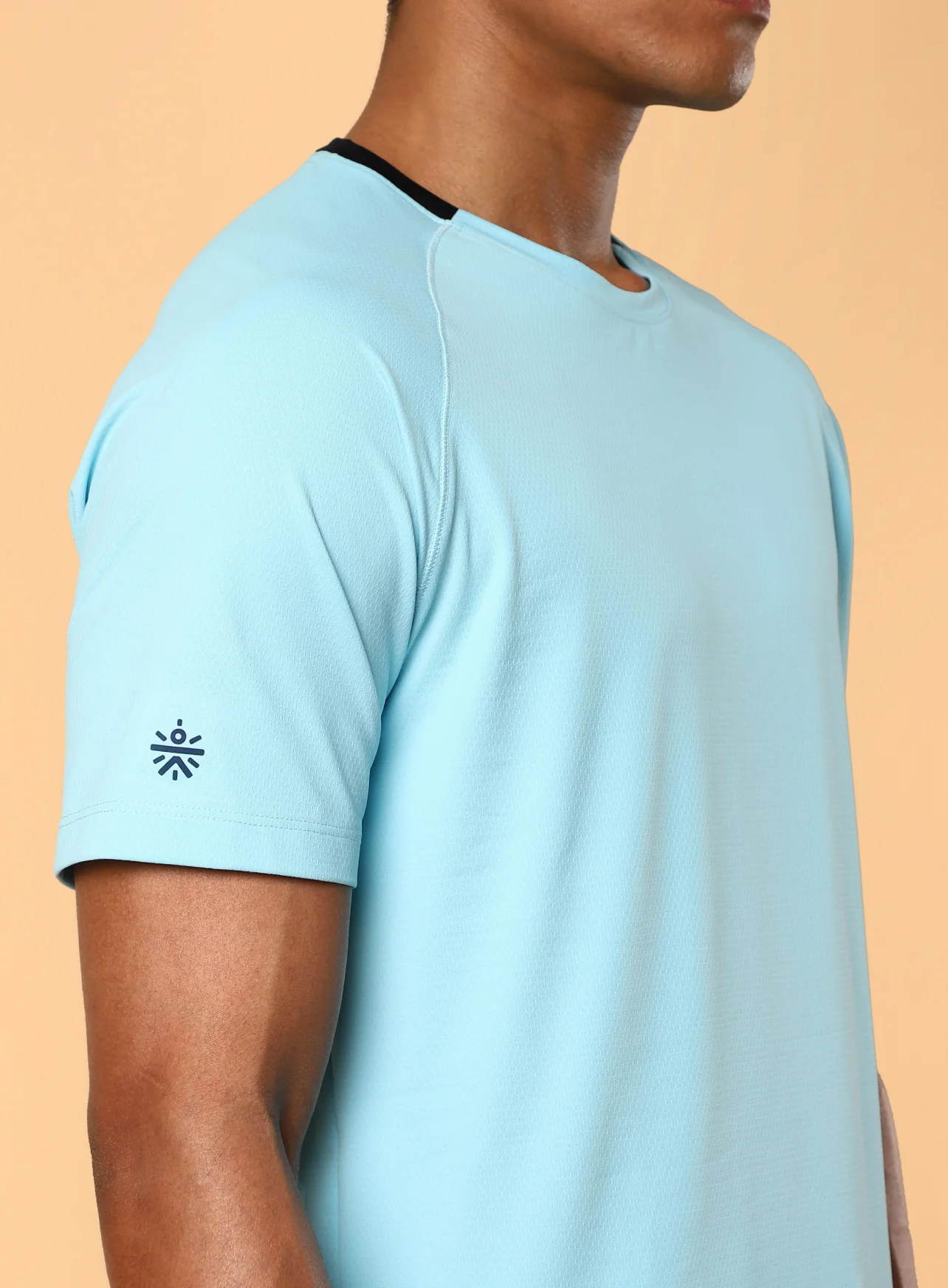 Men's Sky Blue Workout Essential T-shirt - Image 7