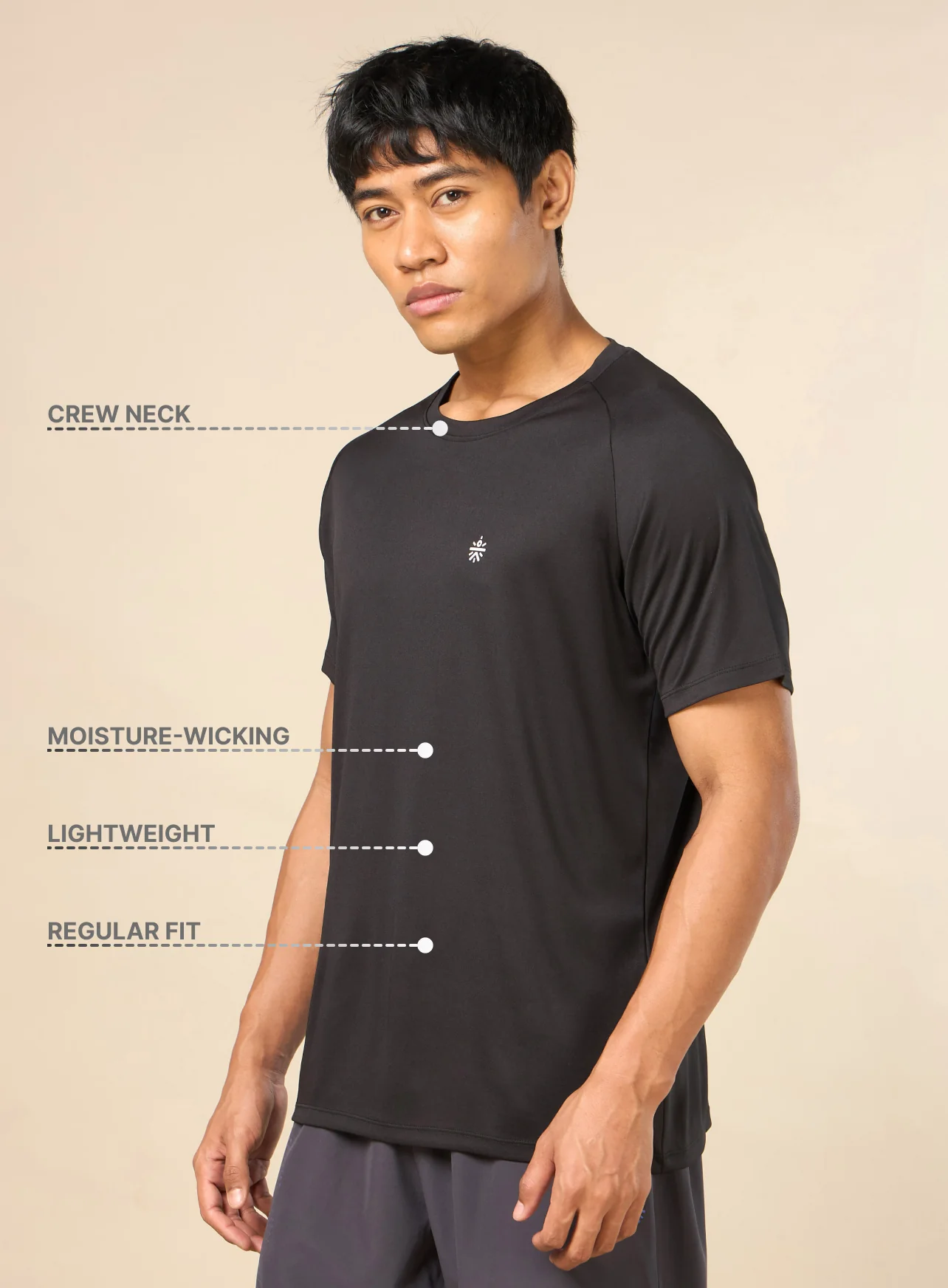 Men's Strength Black Performance T-shirt - Image 5