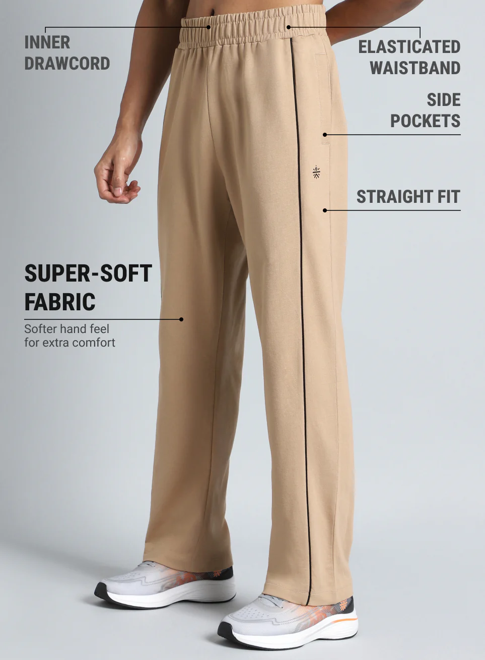 Men's Tan Beyond Play Trackpants - Image 5
