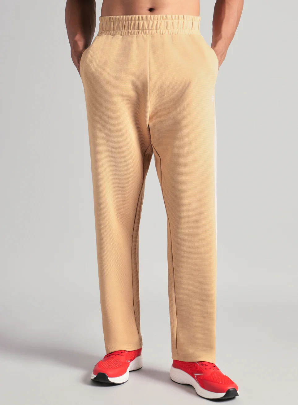 Men's Tan Colourplay Trackpants - Image 4
