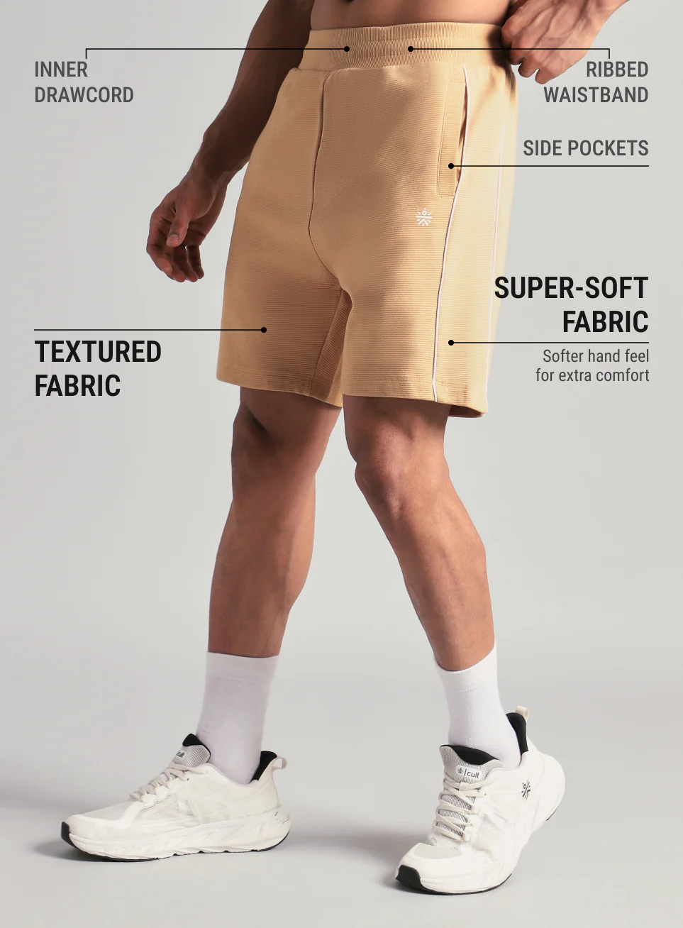Men's Tan Rest Day Shorts - Image 5