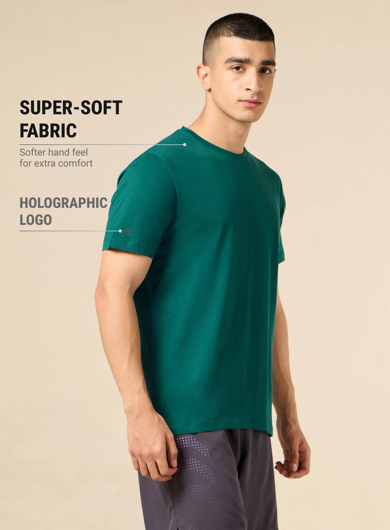 Men's Teal Cult Brand Carrier Training T-shirt - Image 5