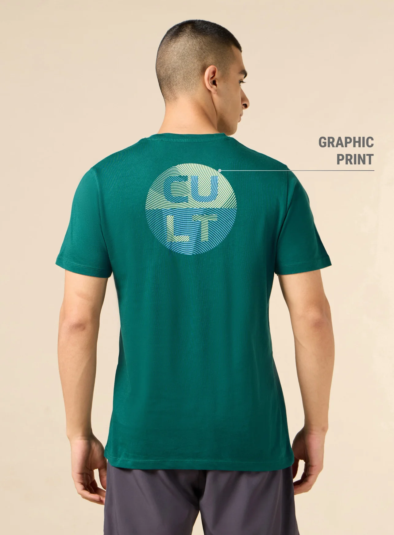 Men's Teal Cult Brand Carrier Training T-shirt - Image 6