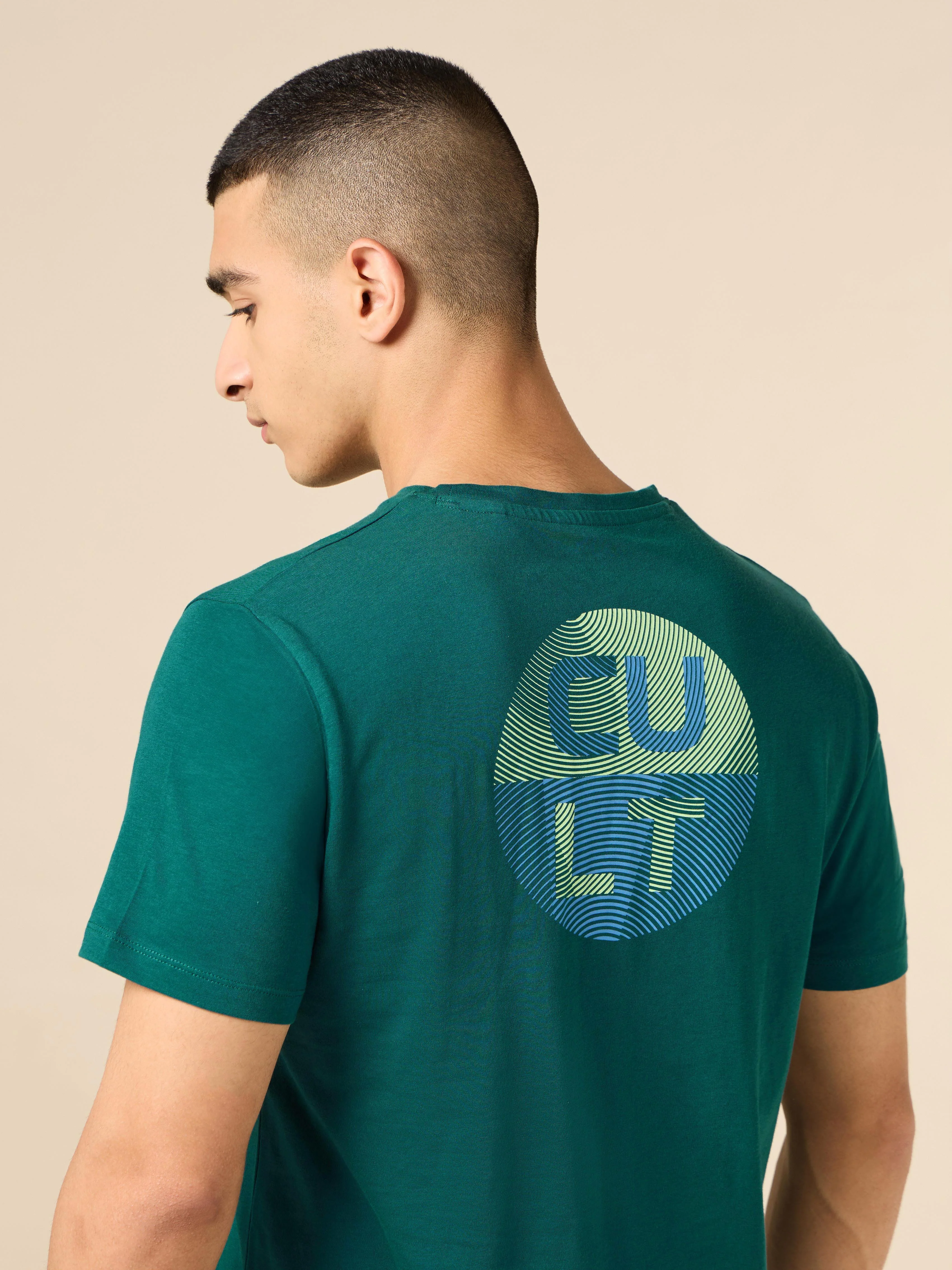 Men's Teal Cult Brand Carrier Training T-shirt - Image 8