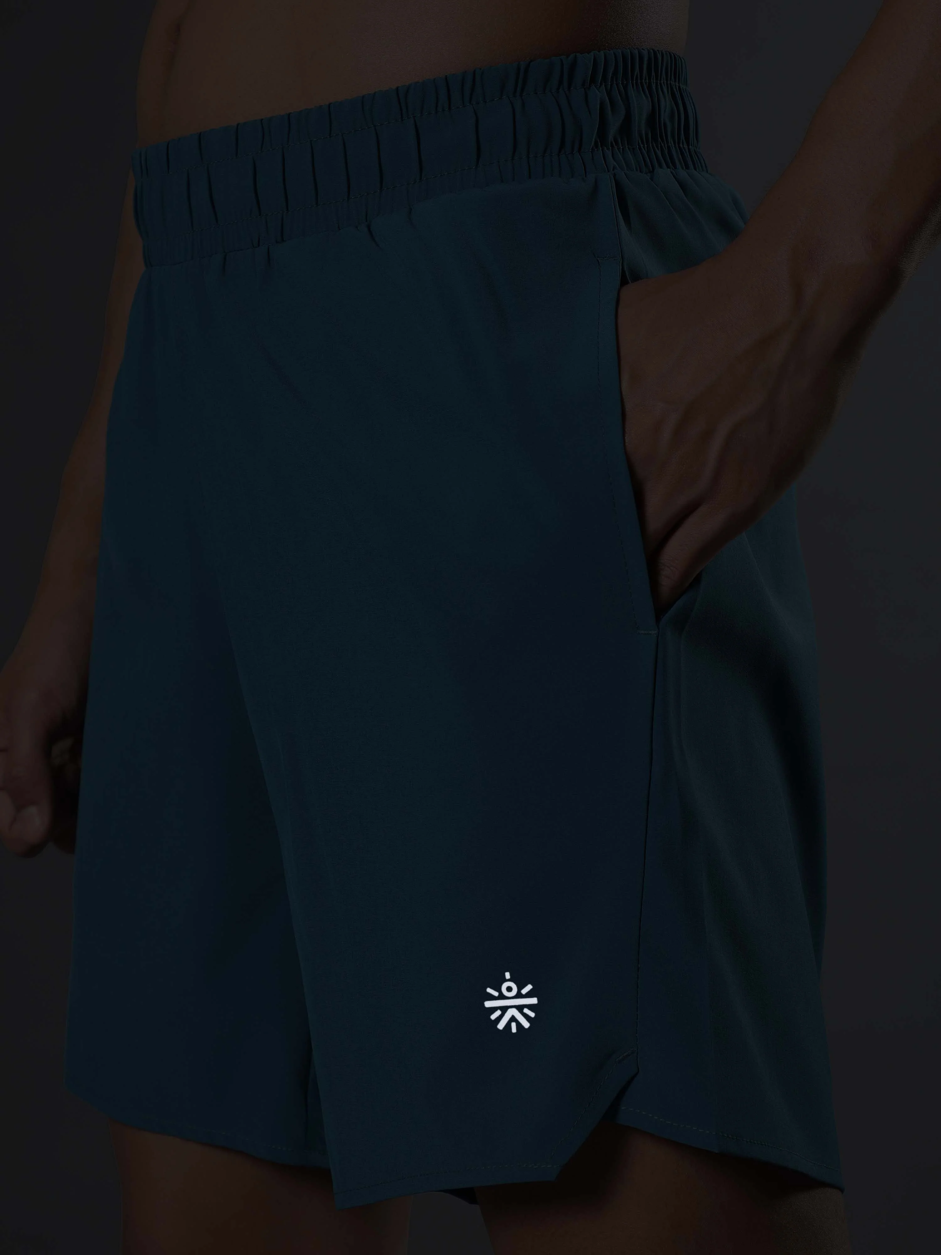 Men's Teal Iconic Runner's Shorts - Image 9