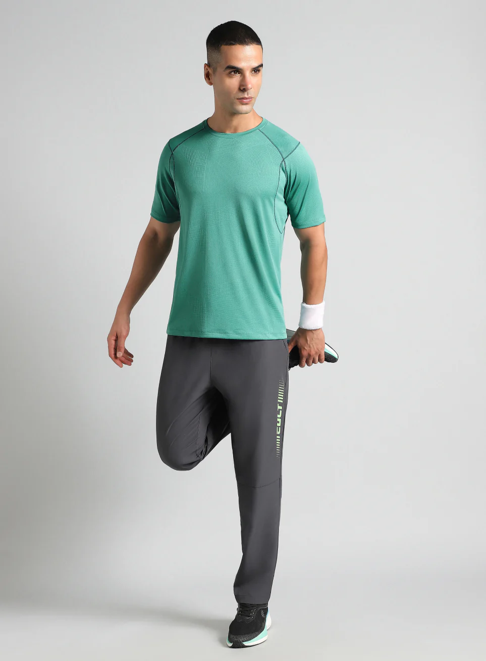 Men's Teal Power Training Sculpted T-shirt - Image 2