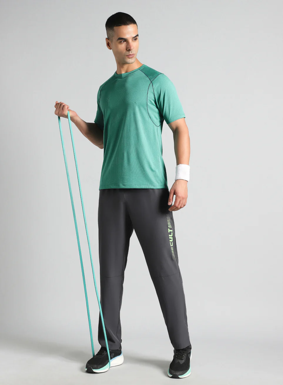 Men's Teal Power Training Sculpted T-shirt - Image 3