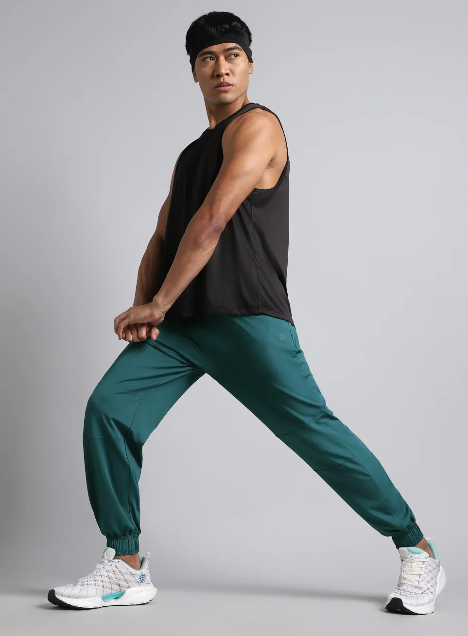 Men's Teal Run Forward Joggers - Image 2