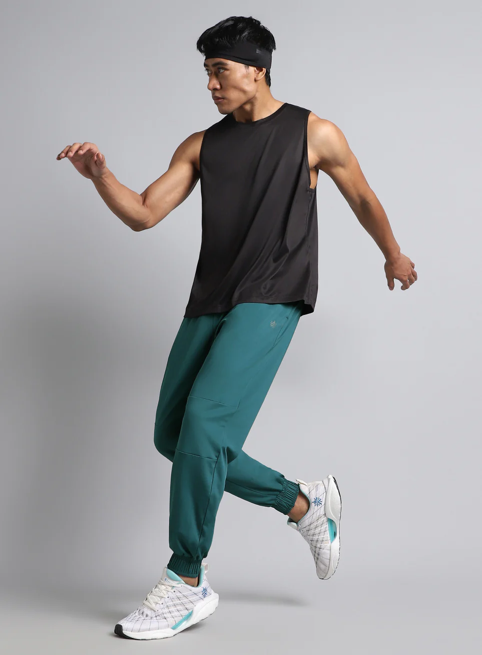 Men's Teal Run Forward Joggers - Image 3