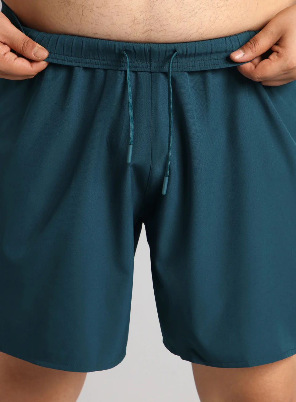 Men's Teal Runner's Essential Plus Size Shorts - Image 10
