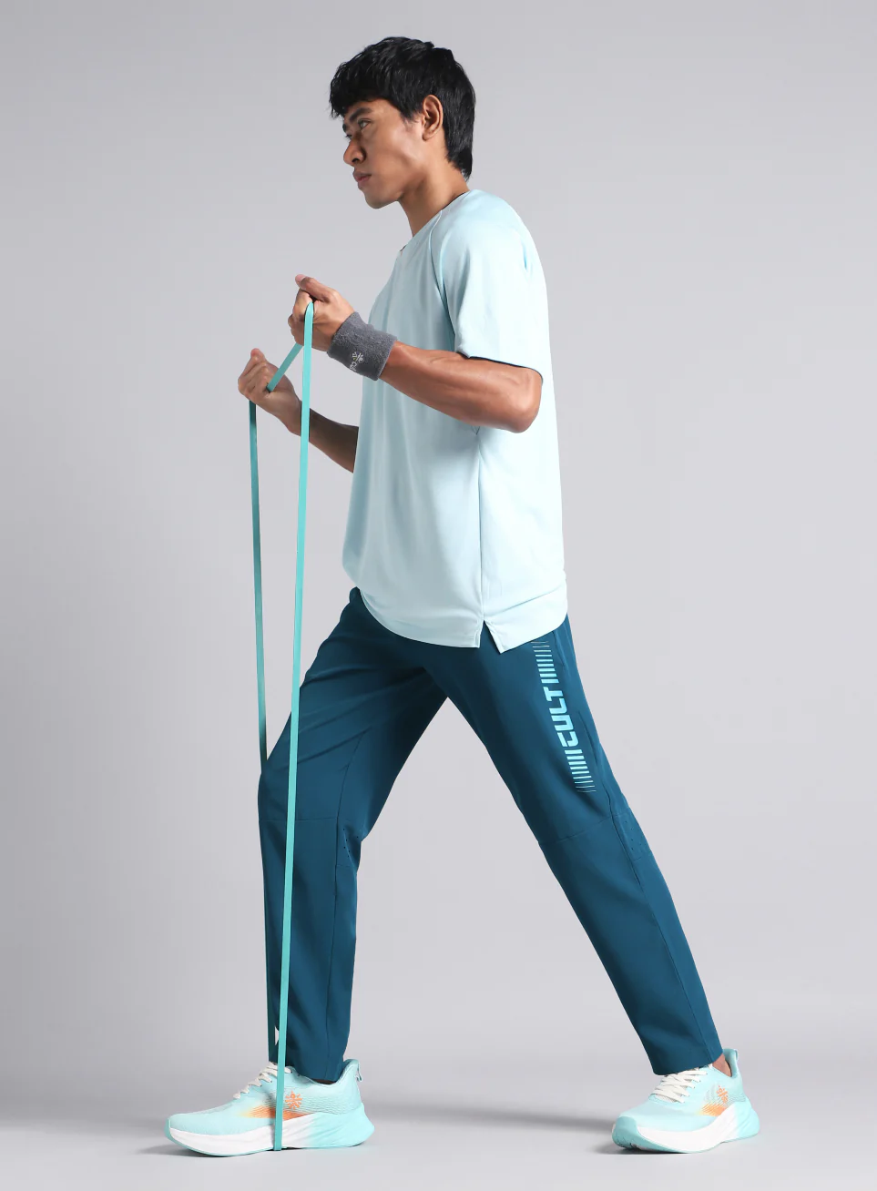 Men's Teal Train All Format Training Trackpants - Image 2