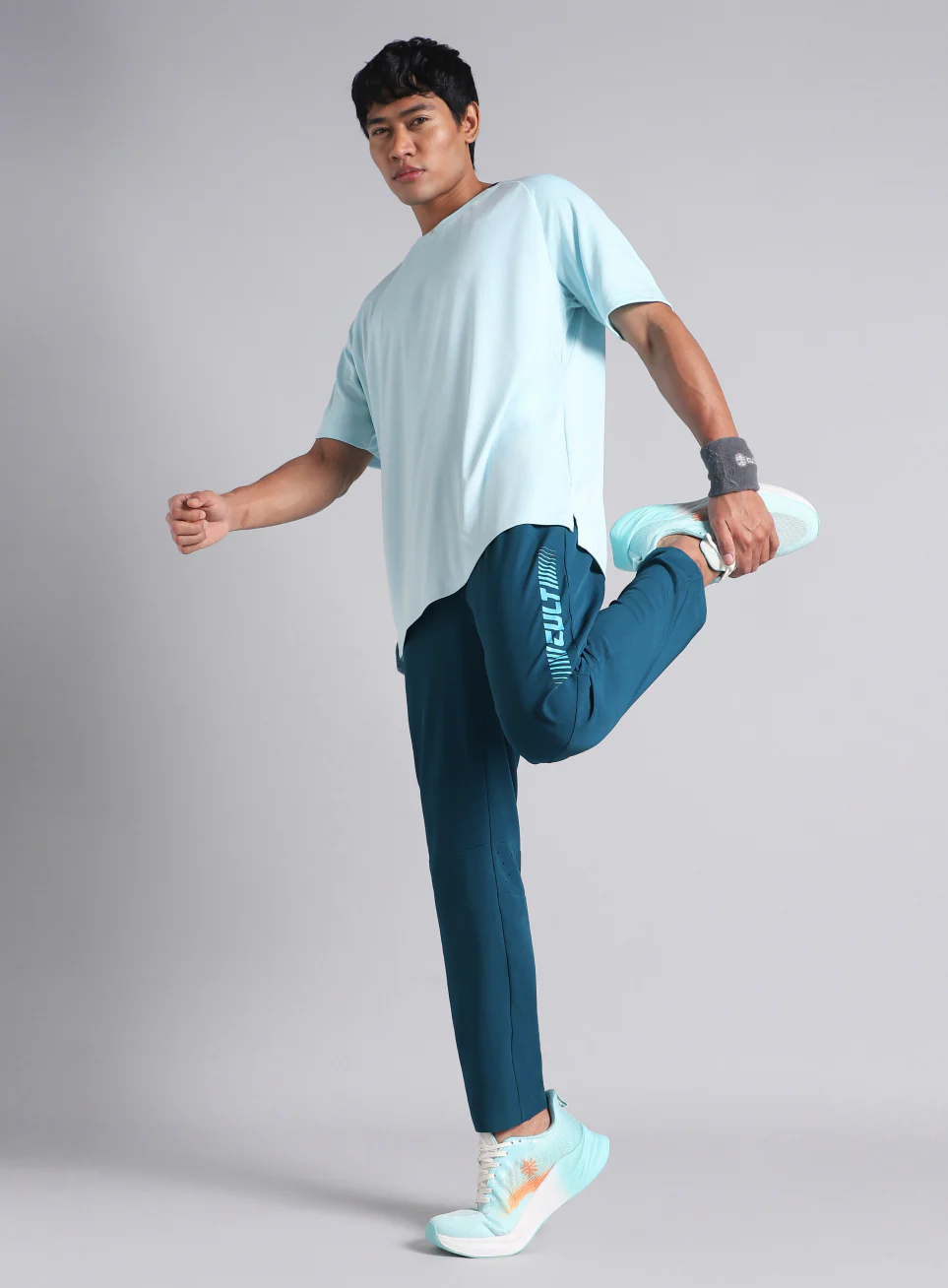 Men's Teal Train All Format Training Trackpants - Image 3