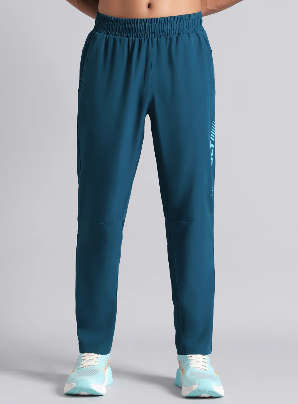 Men's Teal Train All Format Training Trackpants - Image 4