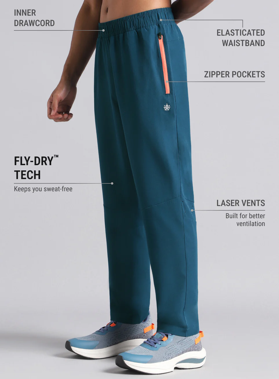 Men's Teal Ultimate Training Trackpants - Image 5