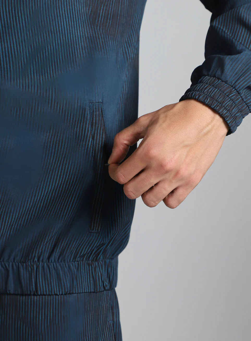 Men's Teal Urban Camo Run Lightweight Jacket - Image 9