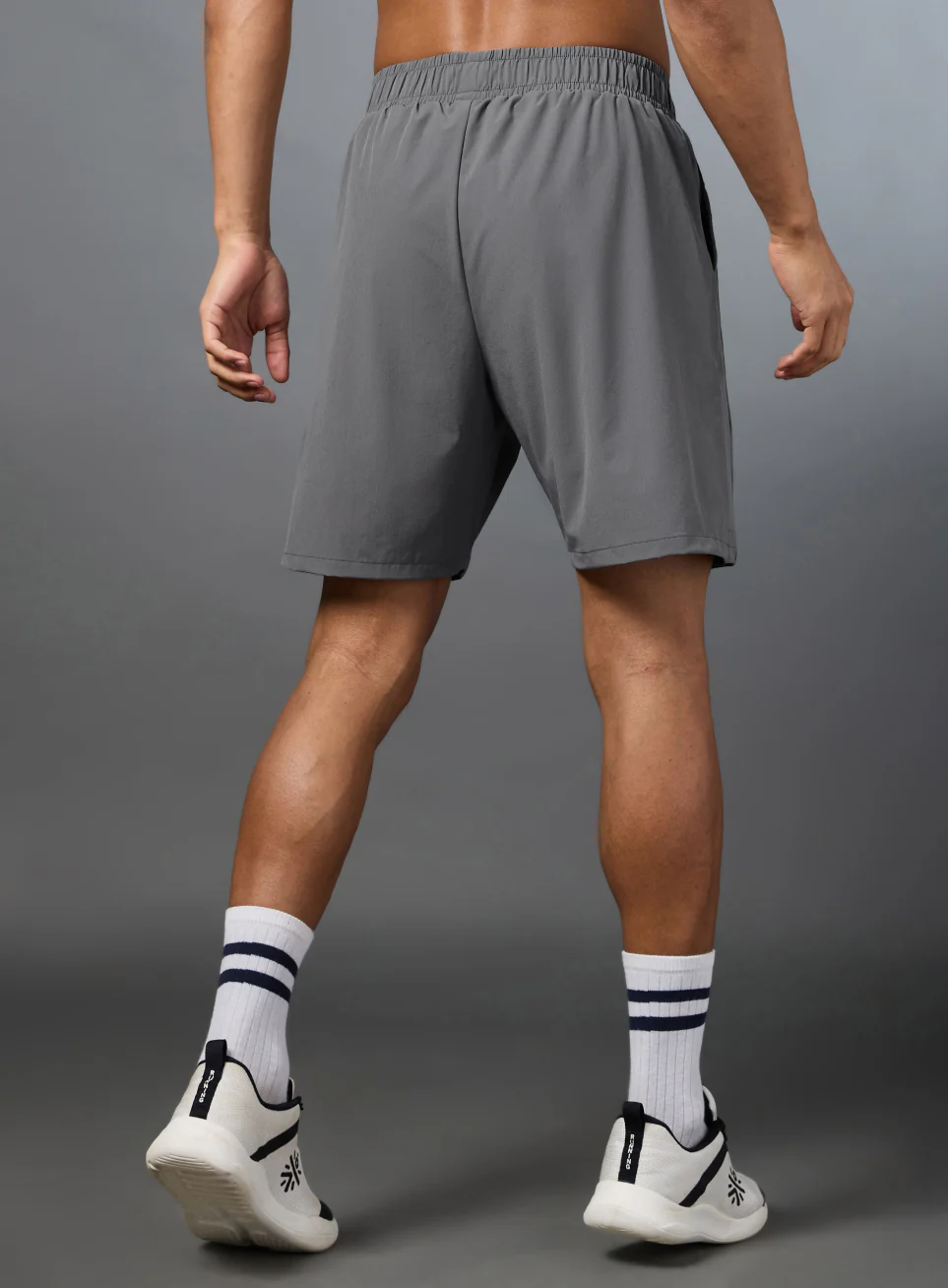 Men's Terrain Run Grey Shorts - Image 7