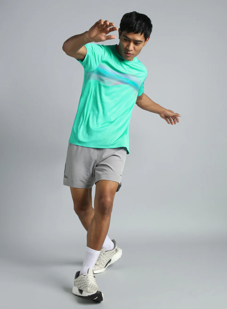 Men's Turqiose Feel the Beat Dance T-shirt - Image 3