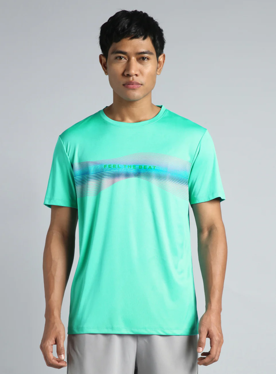 Men's Turqiose Feel the Beat Dance T-shirt - Image 4