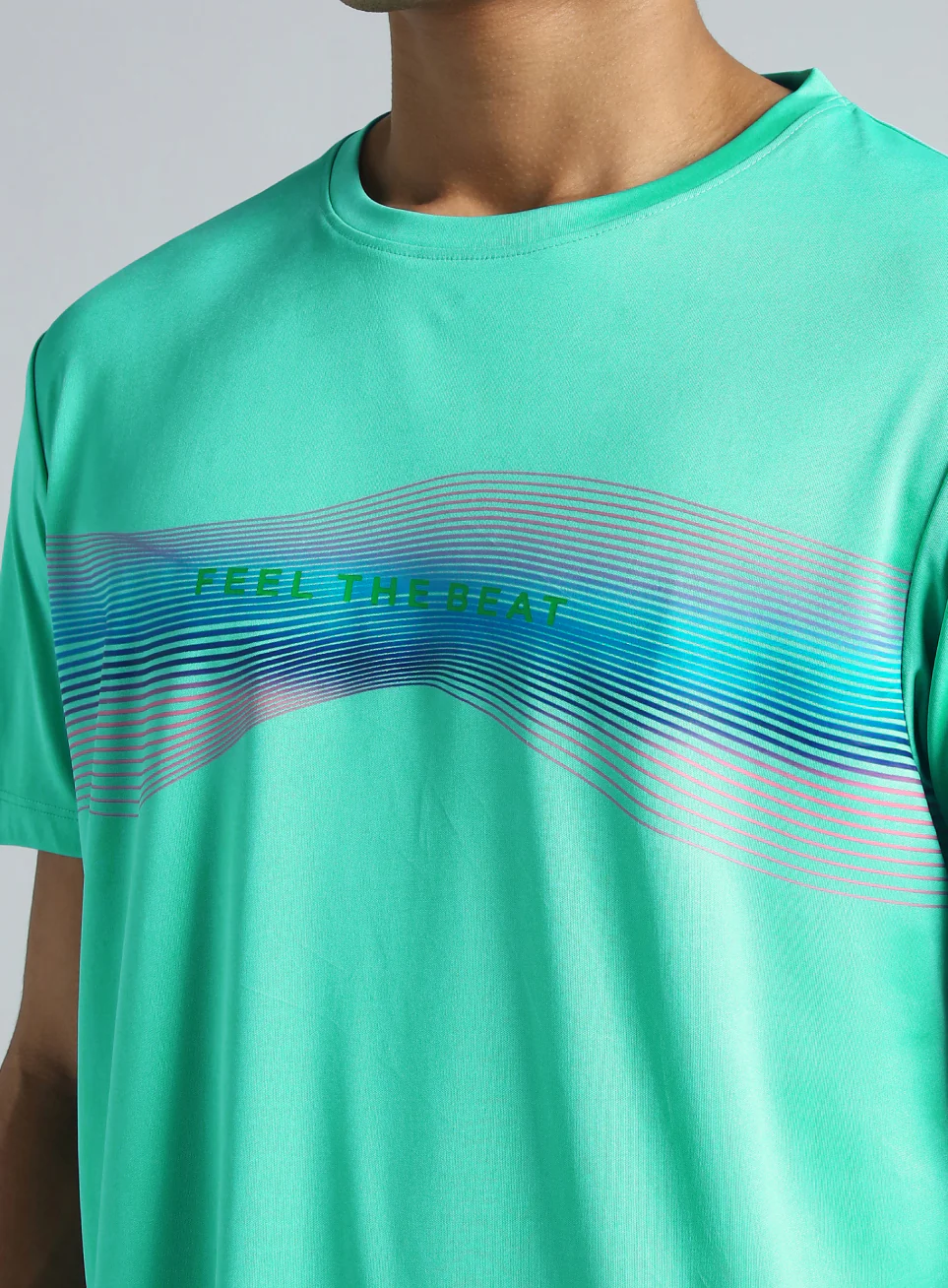 Men's Turqiose Feel the Beat Dance T-shirt - Image 7