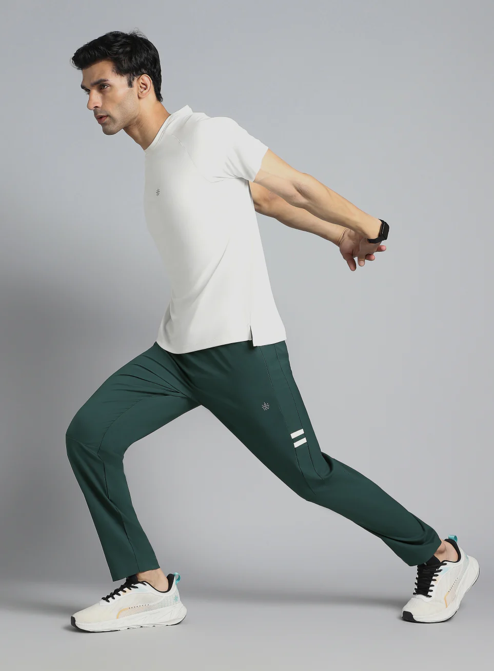 Men's Turquoise Pacer Running Trackpants - Image 3