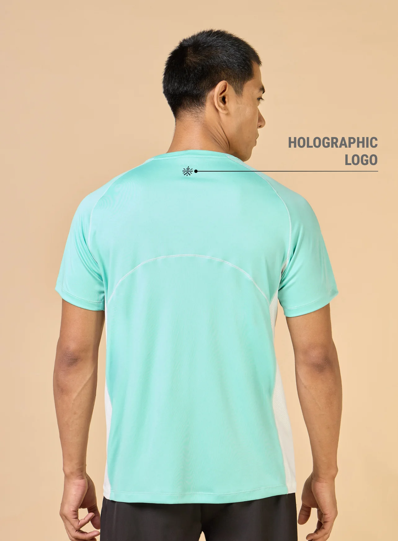 Men's Turquoise Train All Sculpted T-shirt - Image 6