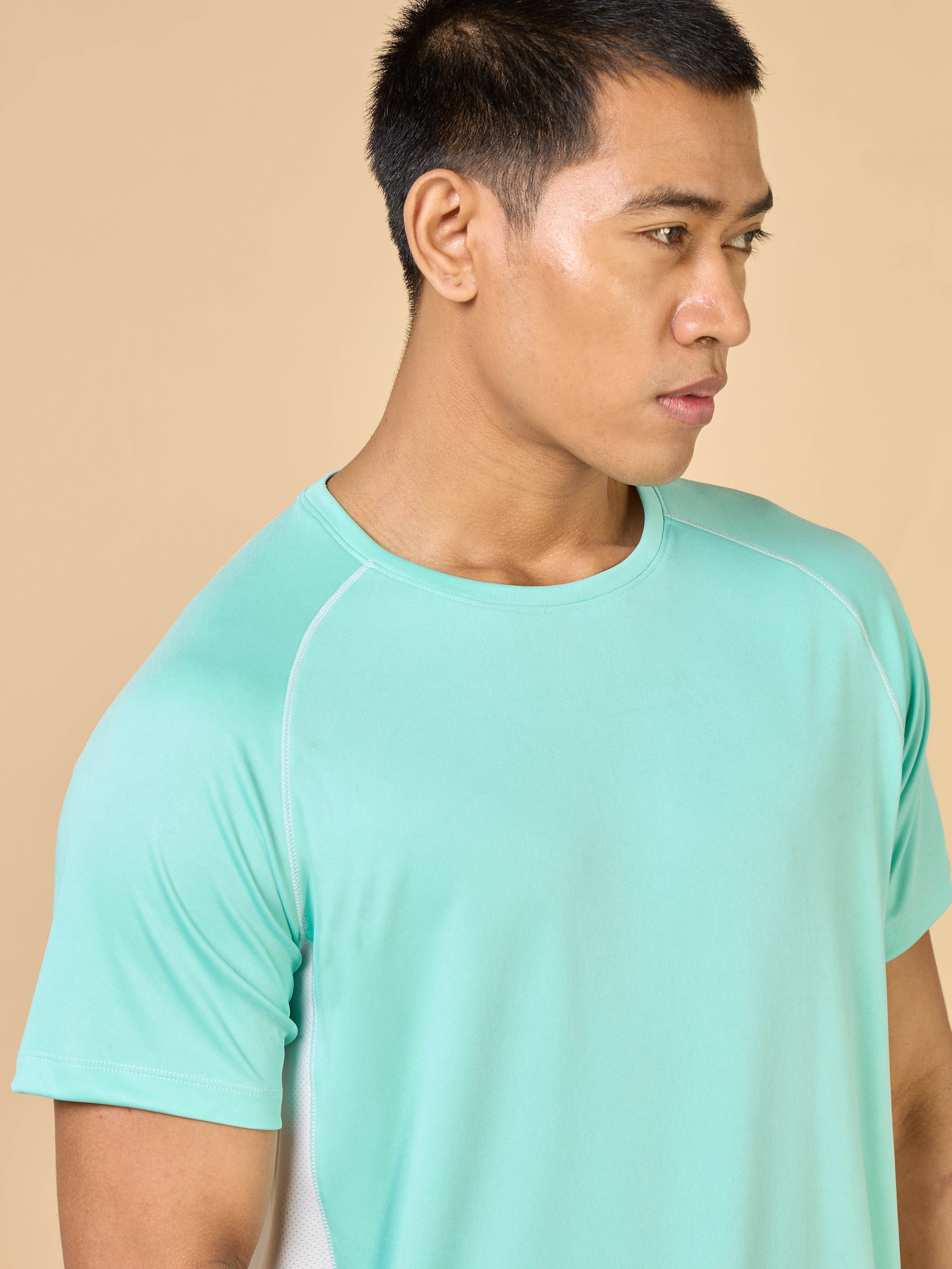 Men's Turquoise Train All Sculpted T-shirt - Image 7