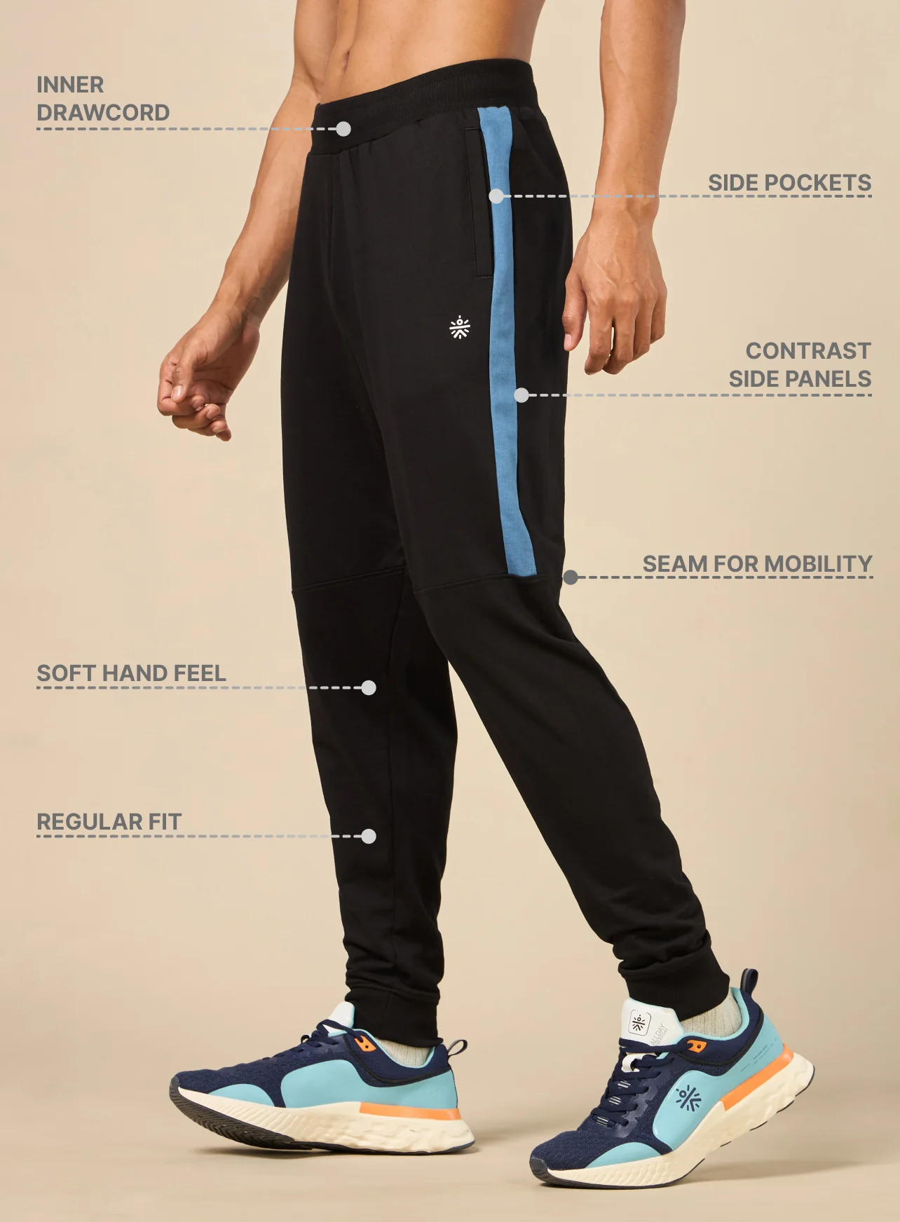 Men's Ultimate Black Train Joggers - Image 5