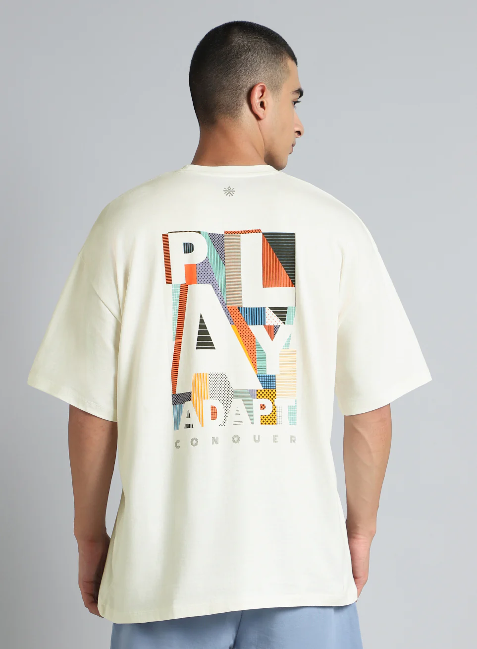 Men's White Cult Graphic Oversized Fit T-shirt - Image 6