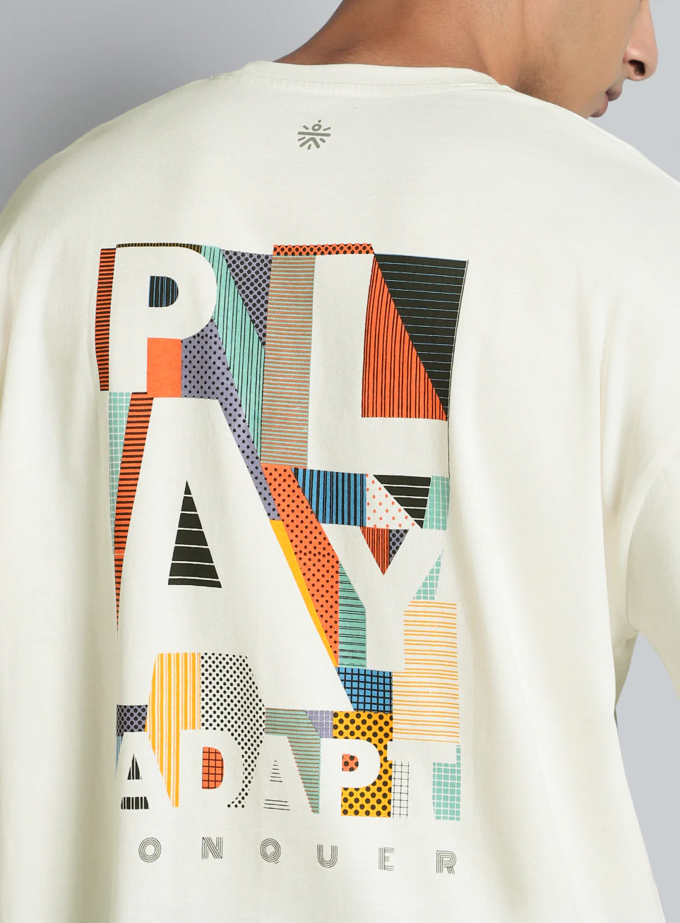 Men's White Cult Graphic Oversized Fit T-shirt - Image 8