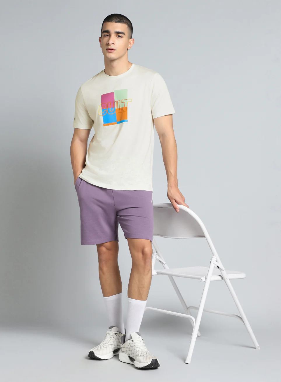 Men's White Cult Graphic T-shirt - Image 2
