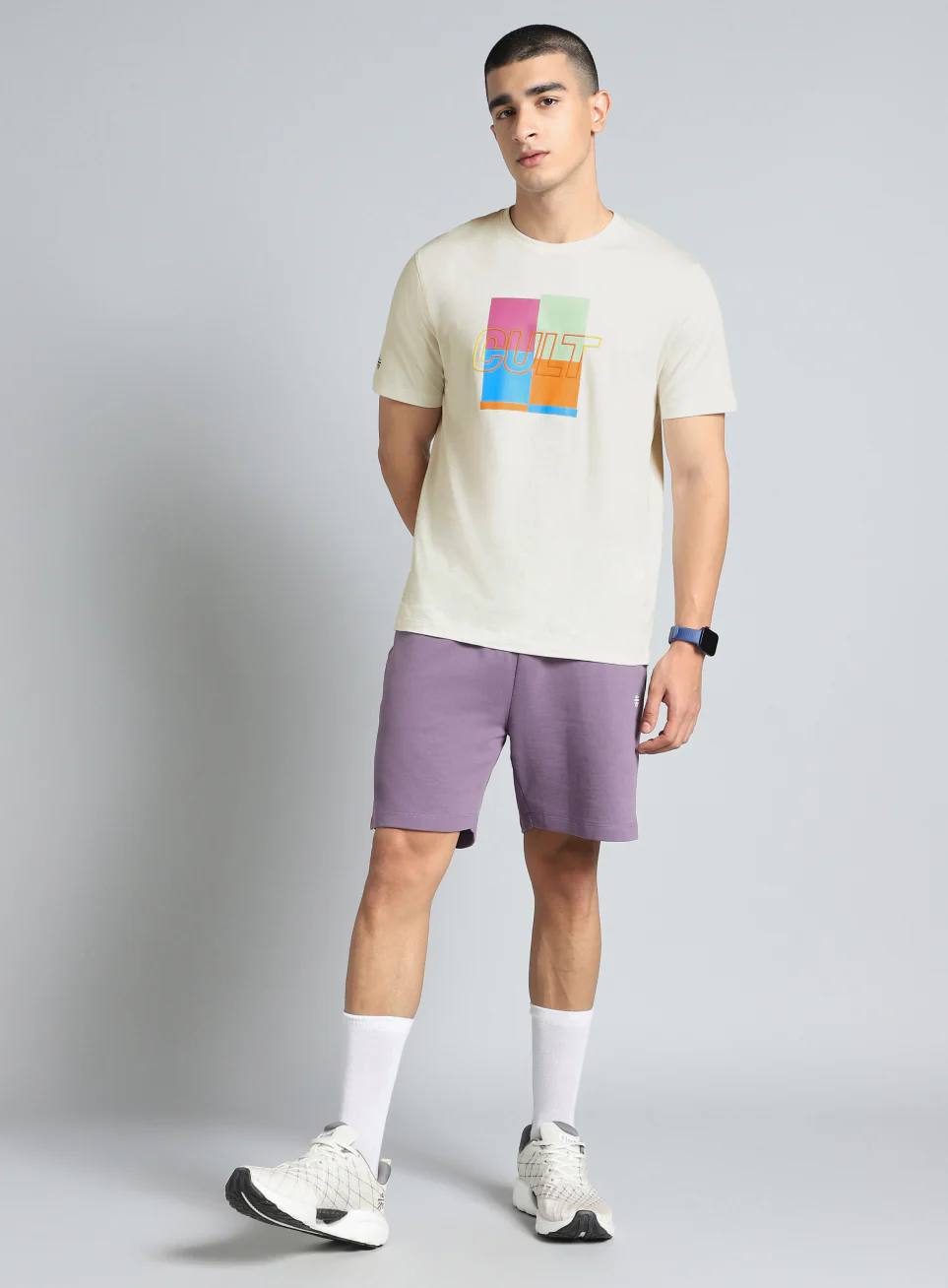 Men's White Cult Graphic T-shirt - Image 3