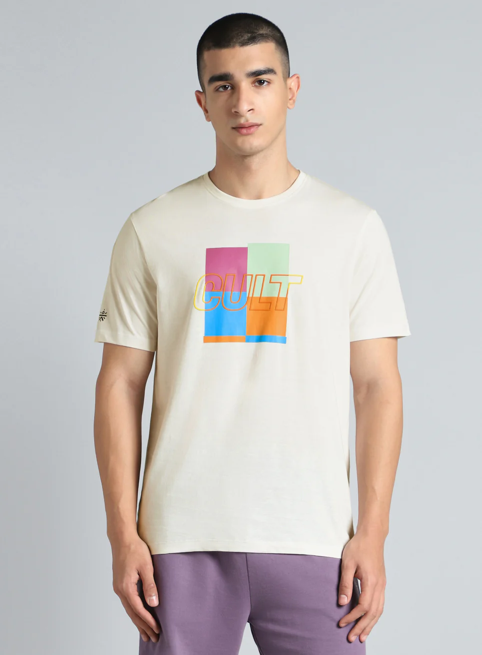 Men's White Cult Graphic T-shirt - Image 4