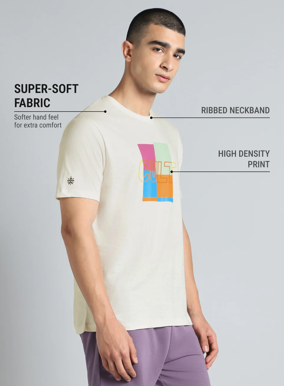 Men's White Cult Graphic T-shirt - Image 5