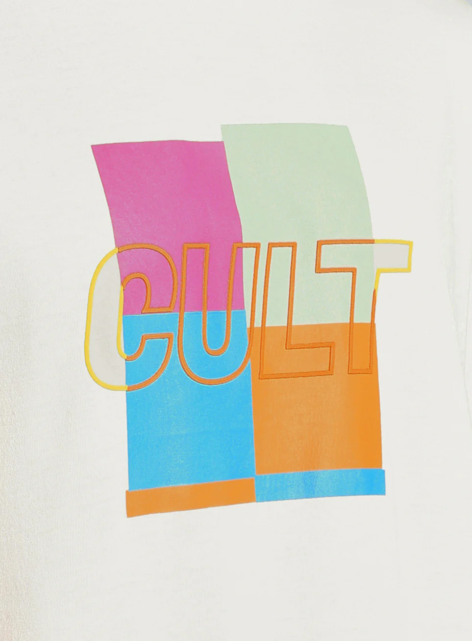 Men's White Cult Graphic T-shirt - Image 8