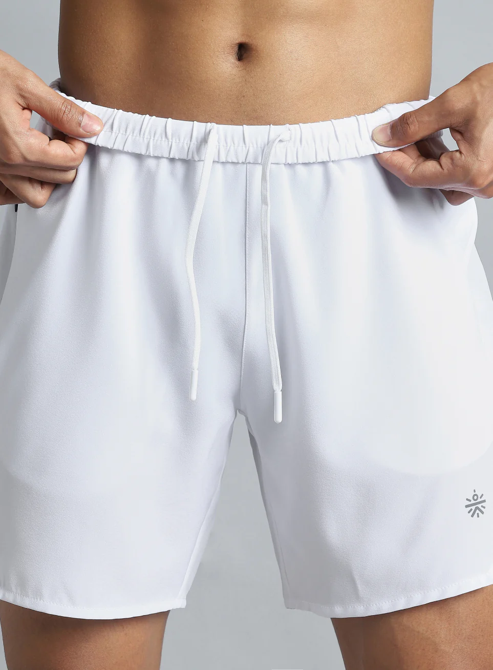 Men's White Iconic Running Shorts - Image 10