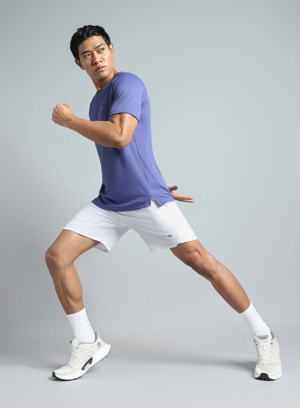 Men's White Iconic Running Shorts - Image 2