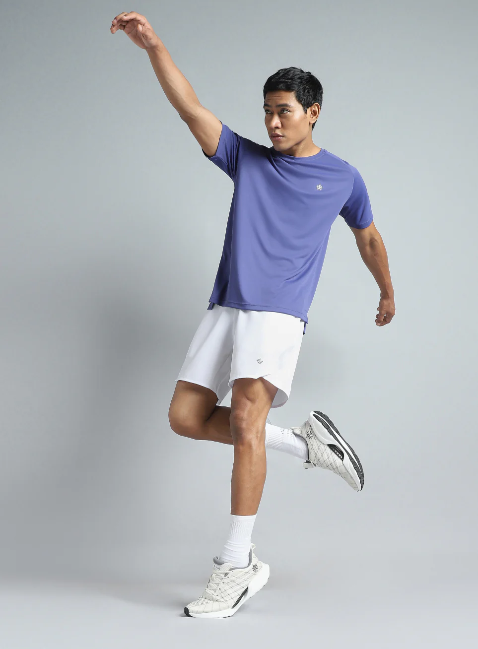 Men's White Iconic Running Shorts - Image 3