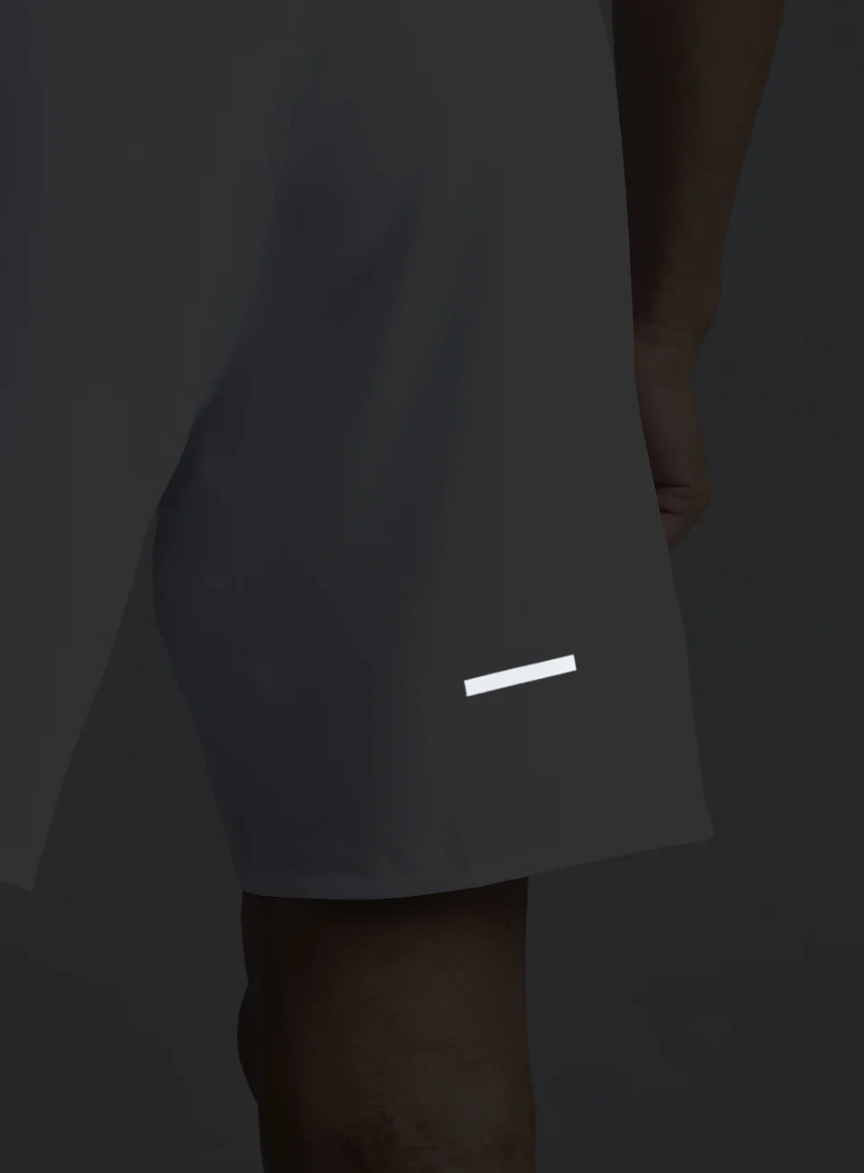 Men's White Iconic Running Shorts - Image 8