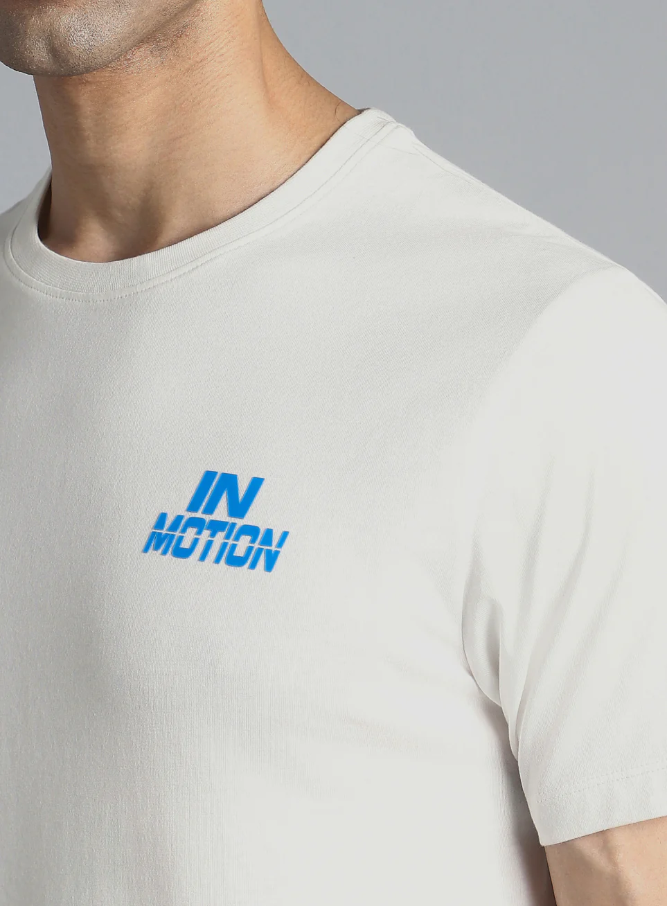 Men's White In Motion Graphic T-shirt - Image 7