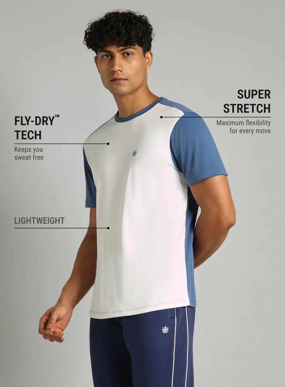 Men's White Play Big FLY-DRY™T-shirt - Image 5