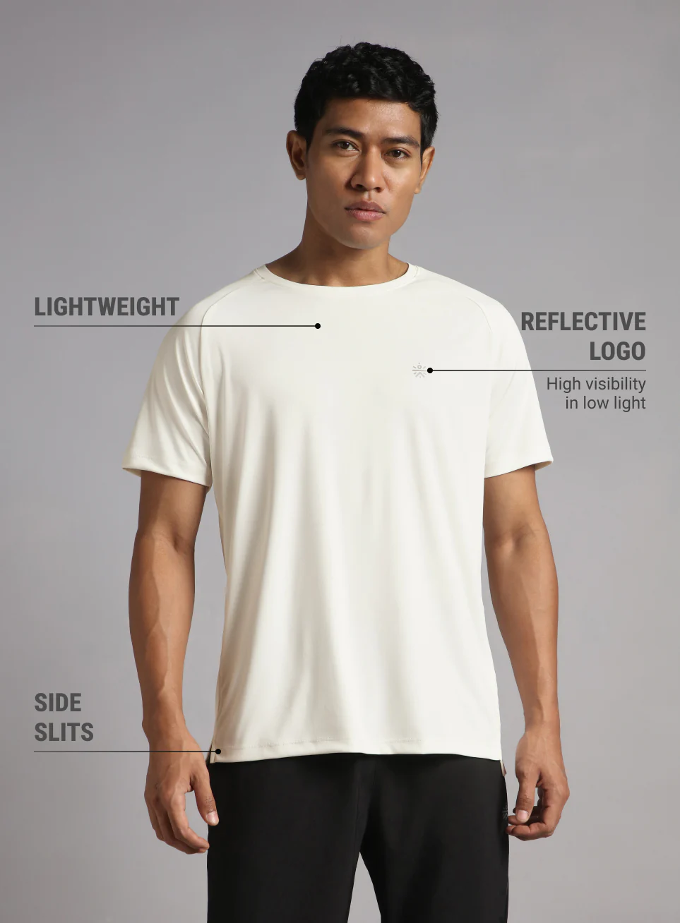 Men's White Running Club Graphic T-shirt - Image 4