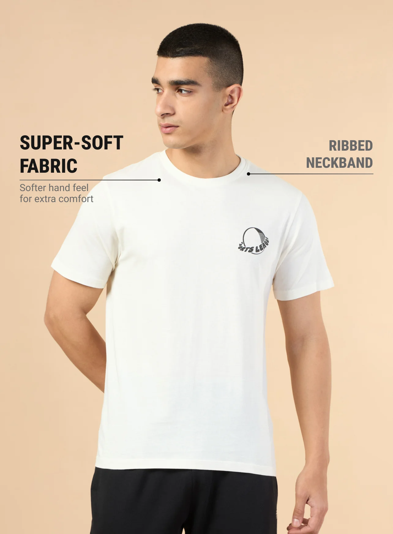 Men's White Sports League T-shirt - Image 4