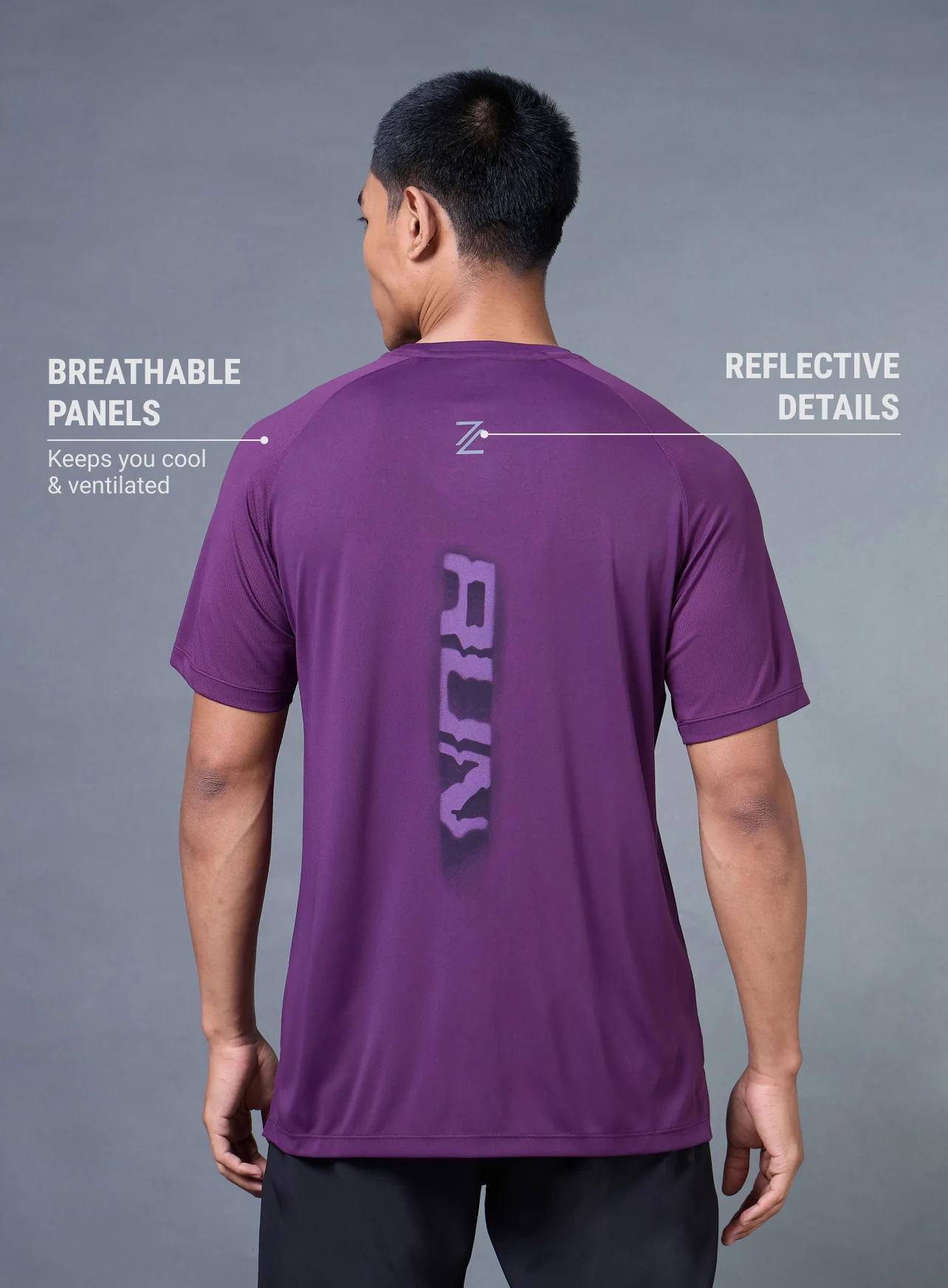 Men's Wine Everyday Run T-shirt - Image 6